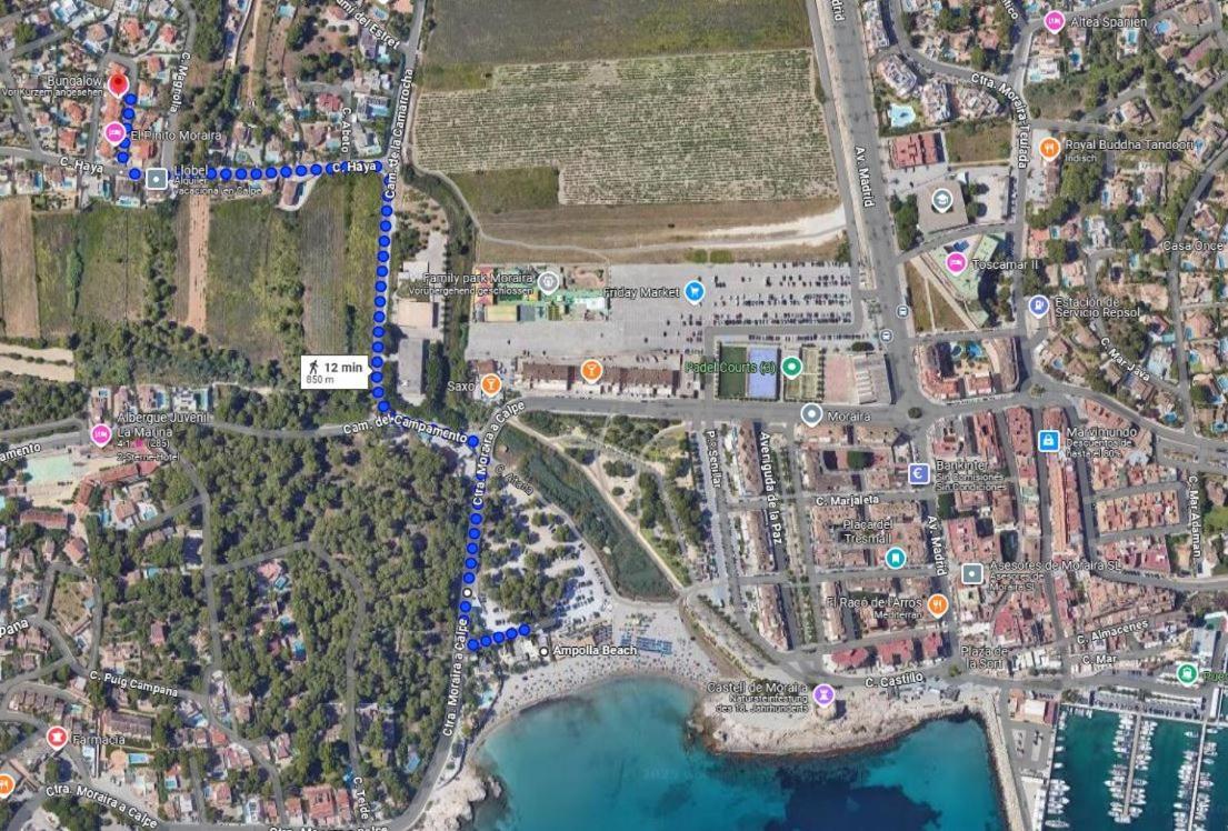 טאולאדה Bungalow Steps From Moraira מראה חיצוני תמונה